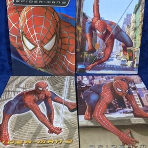 Vintage 2004 Spider-Man 2 Movie Merchandise Pocket Folder Bundle